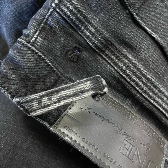 One x OneTeaspoon High Waist Freebird II Skinny Jeans Black Goth Grunge Emo Sz28 - Picture 10 of 10